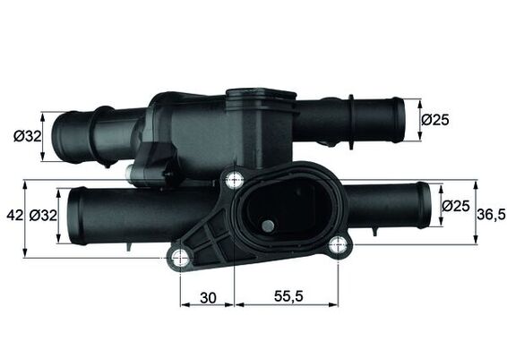 Termostato, Refrigerante - TM 2 105 MAHLE