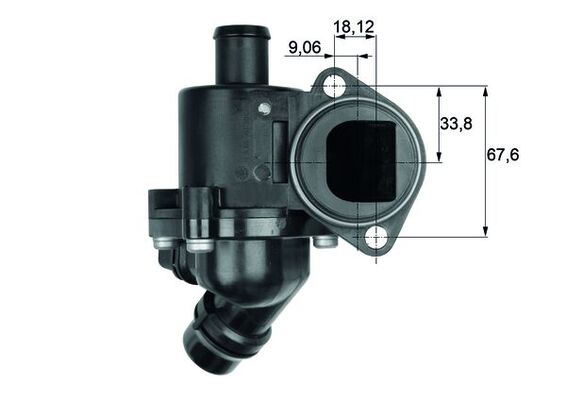 Thermostat, coolant - TM 3 100 MAHLE