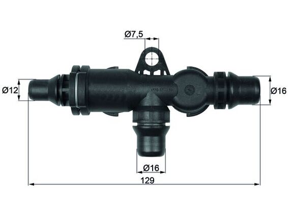 Thermostat, oil cooling - TO 4 82 MAHLE
