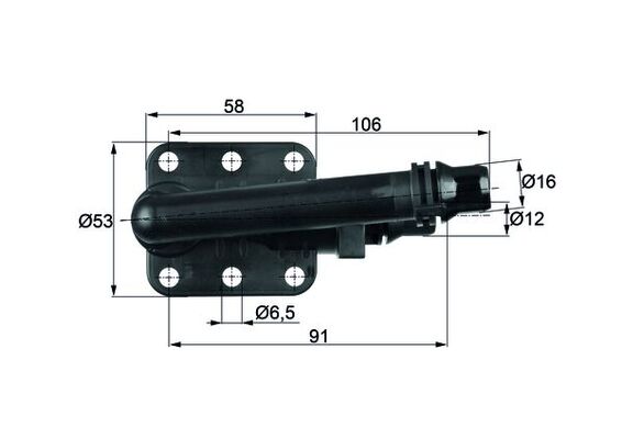 Thermostat, oil cooling - TO 5 82 MAHLE