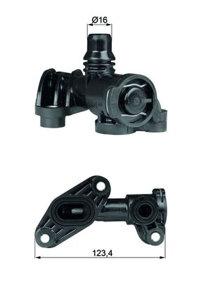 Thermostat, oil cooling - TO 6 93 MAHLE