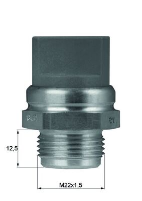 Temperature Switch, radiator fan - TSW 9D MAHLE