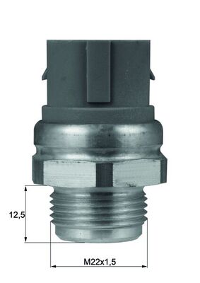 Temperature Switch, radiator fan - TSW 48D MAHLE