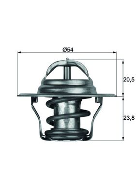 Thermostat, Kühlmittel - TX 14 87D MAHLE