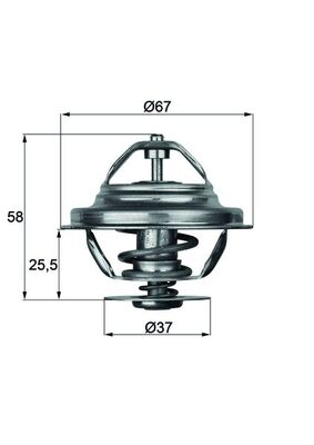 Termostato, Refrigerante - TX 20 80D MAHLE