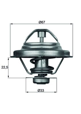 Thermostat, coolant - TX 24 87D MAHLE