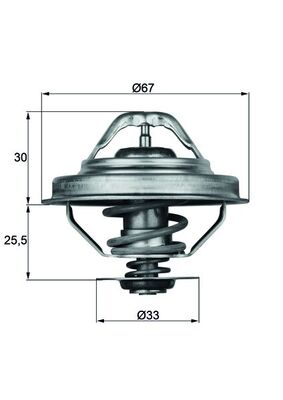Termostato, Refrigerante - TX 28 88D MAHLE