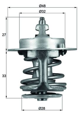 Termostato, Refrigerante - TX 63 83 MAHLE