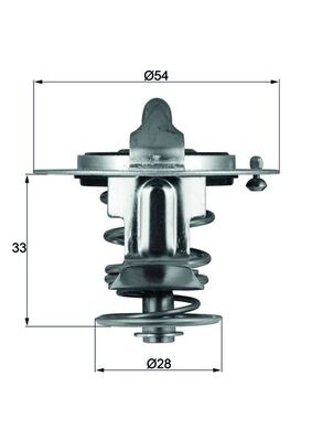 Thermostat, coolant - TX 72 82 MAHLE