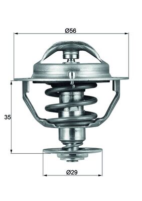 Thermostat, coolant - TX 73 82D MAHLE