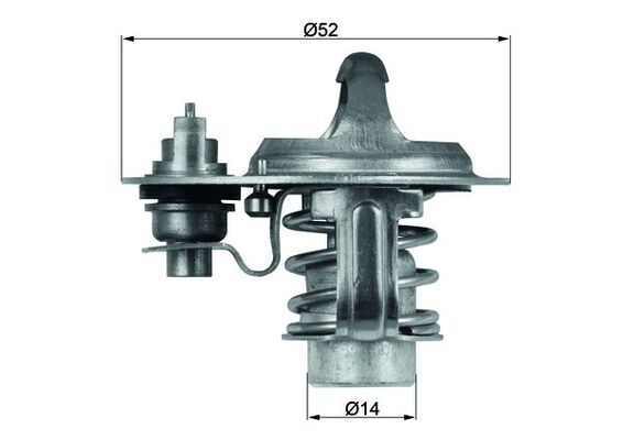 Thermostat, coolant - TX 76 88D MAHLE