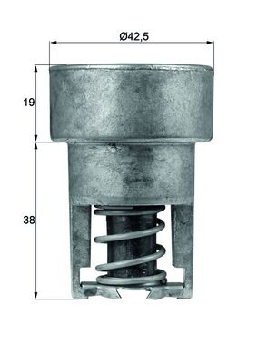 Thermostat, coolant - TX 98 82 MAHLE