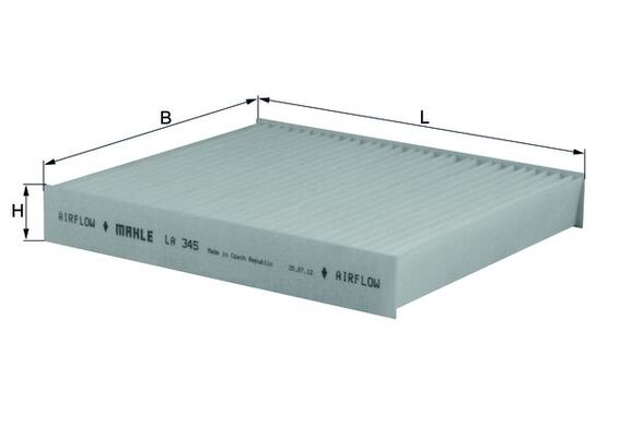 Filtro, Aria abitacolo - LA 345 MAHLE