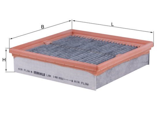 Filter, interior air - LAK 148 MAHLE