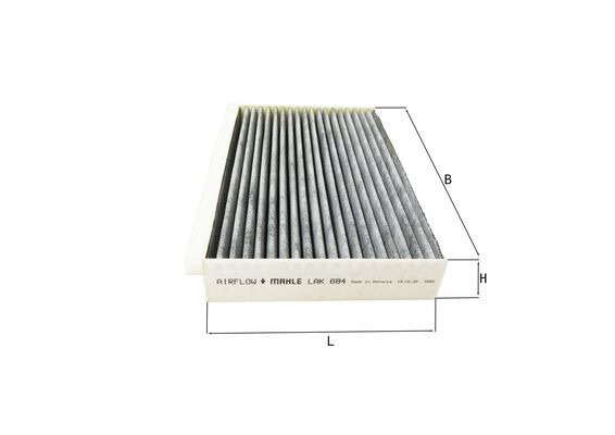 Filter, interior air - LAK 684 MAHLE