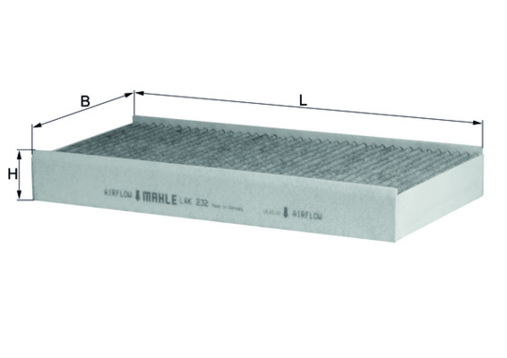 Filter, interior air - LAK 232 MAHLE