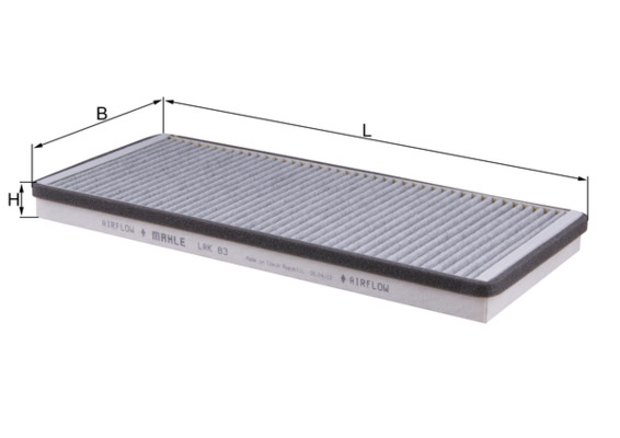 Filter, interior air - LAK 83 MAHLE