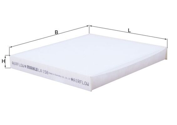 Filtro, Aria abitacolo - LA 158 MAHLE