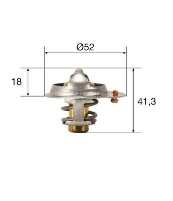 Thermostat, coolant - TX 85 82 MAHLE