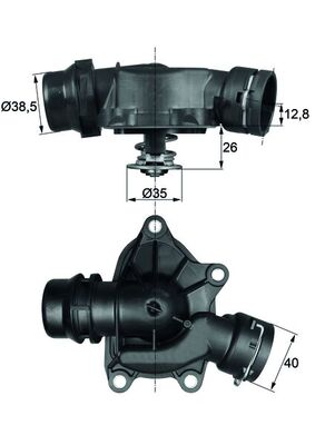 Termostato, Refrigerante - TI 26 88 MAHLE