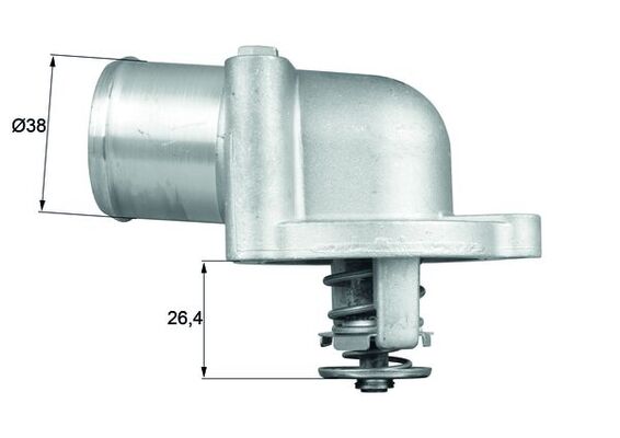 termostatas, aušinimo skystis - TI 78 87D MAHLE