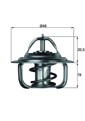 Termostato, Refrigerante - TX 1 92D MAHLE