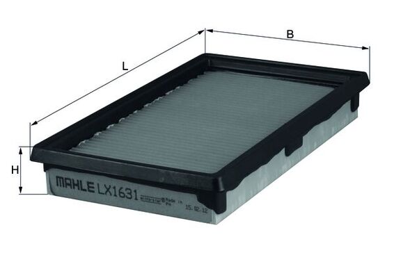 Filtro aria - LX 1631 MAHLE