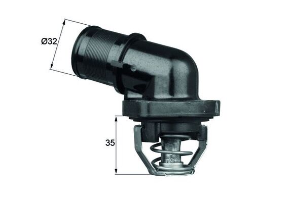 Thermostat, coolant - TI 181 89 MAHLE