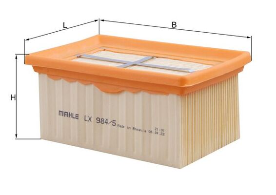 Air Filter - LX 984/5 MAHLE