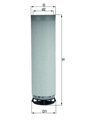 Secondary Air Filter - LXS 272 MAHLE