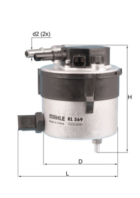 Fuel filter - KL 569 MAHLE