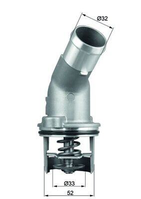 Termostato, Refrigerante - TI 205 92D MAHLE