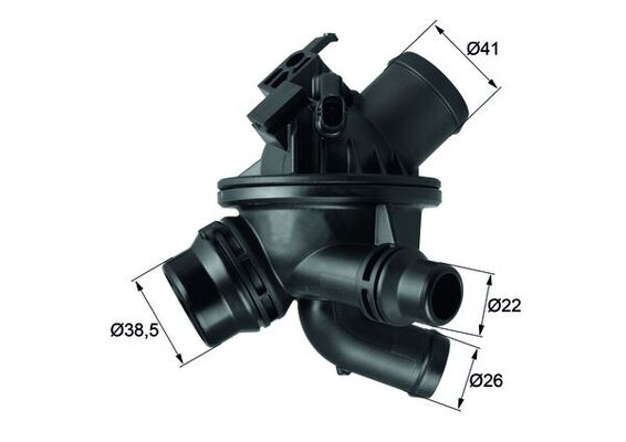 Thermostat, coolant - TM 21 97 MAHLE