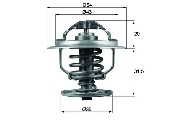 Termostato, Refrigerante - TX 109 87D MAHLE