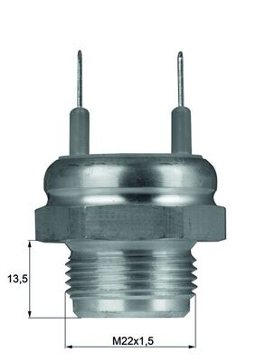 Temperature Switch, radiator fan - TSW 10 MAHLE