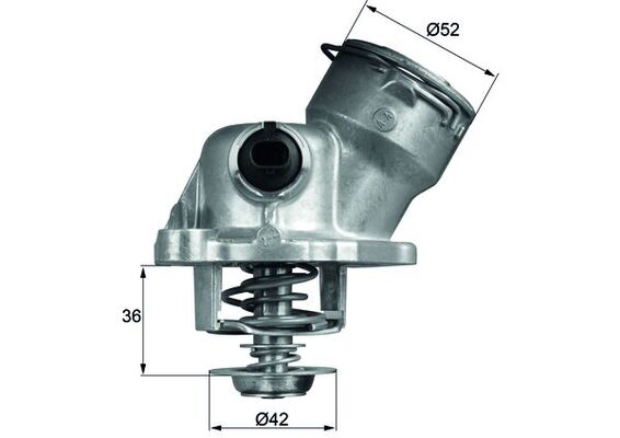 Termostato, Refrigerante - TM 29 100D MAHLE