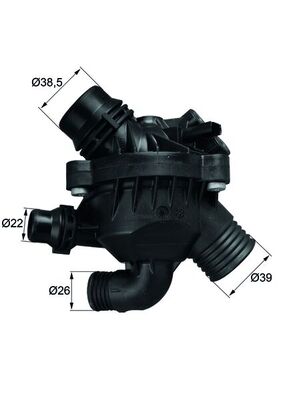 Thermostat, coolant - TM 30 97 MAHLE