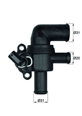 Thermostat, coolant - TI 53 90 MAHLE