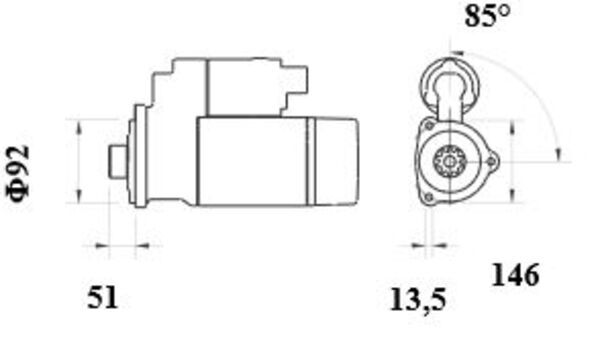 Starter - MS 905 MAHLE