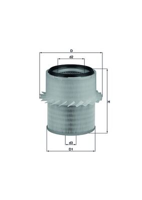 Air Filter - LX 673 MAHLE
