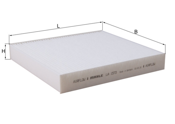 Filter, interior air - LA 1573 MAHLE