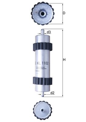 Filtro carburante - KL 1102 MAHLE