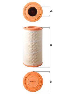 Air Filter - LX 619/1 MAHLE