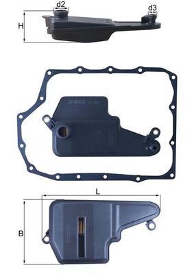 Hydraulic Filter, automatic transmission - HX 193D MAHLE