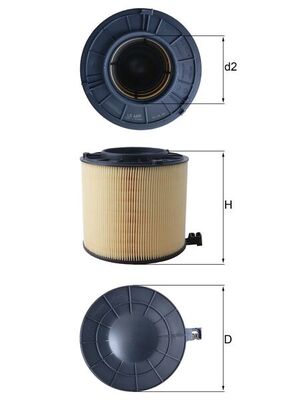 Filtro aria - LX 4406 MAHLE