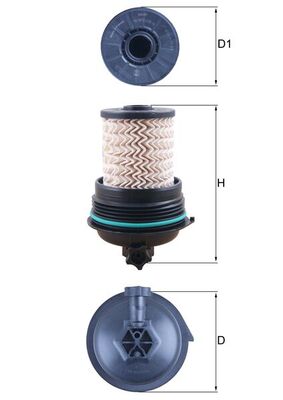Fuel filter - KX 480 MAHLE