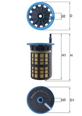 Filtro carburante - KX 515 MAHLE