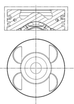 stūmoklis - 001 PI 00105 000 MAHLE