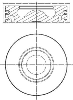 Kolben - 013 PI 00137 002 MAHLE