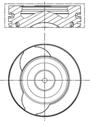 Поршень - 021 PI 00128 001 MAHLE
